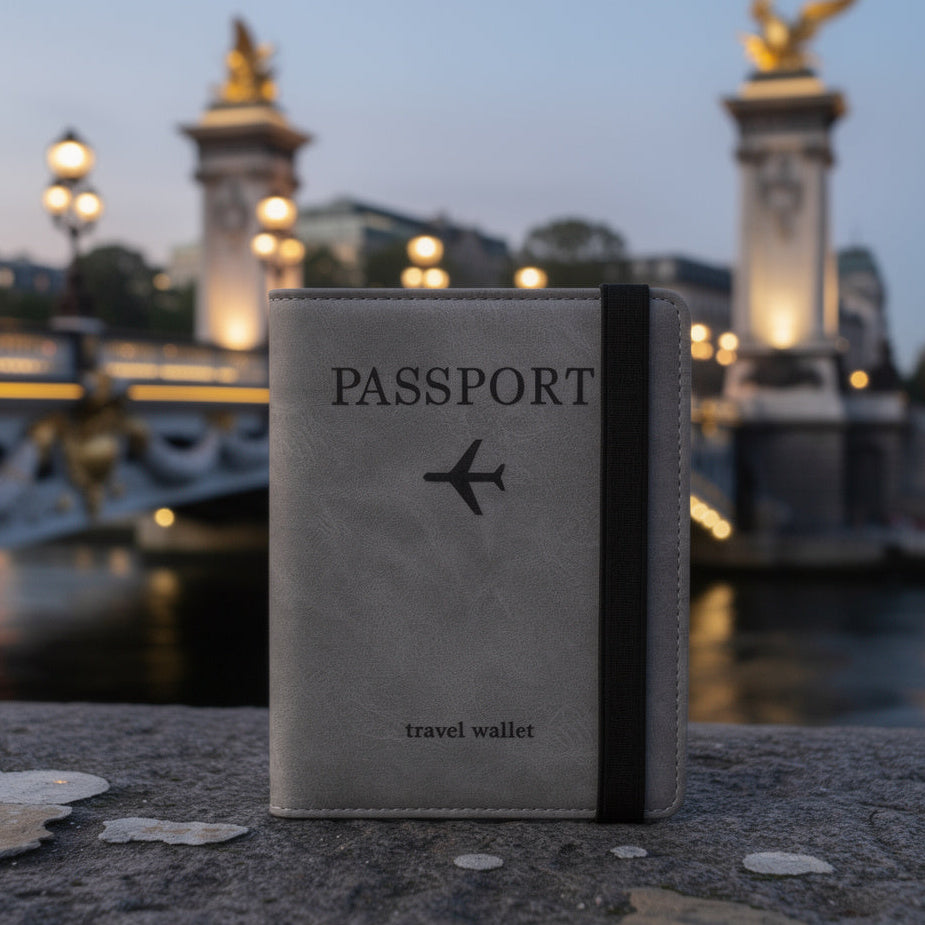 Porte-Passeport Le Coin Voyage – Protection RFID & Élégance Intemporelle