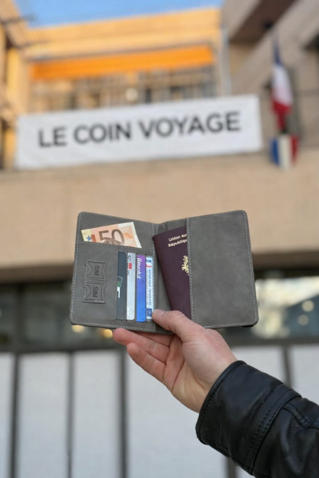 Porte-Passeport Le Coin Voyage – Protection RFID & Élégance Intemporelle